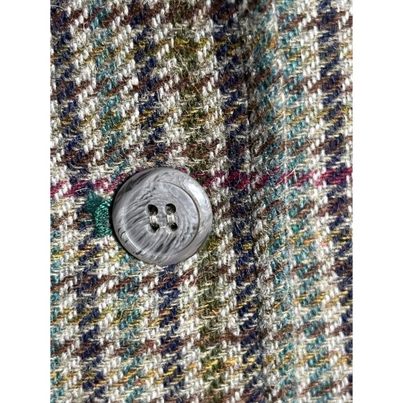 Appleseeds Blazer Tweed Jacket Waist Accent Elegant Preppy Academia Womens 6 - Picture 2 of 12